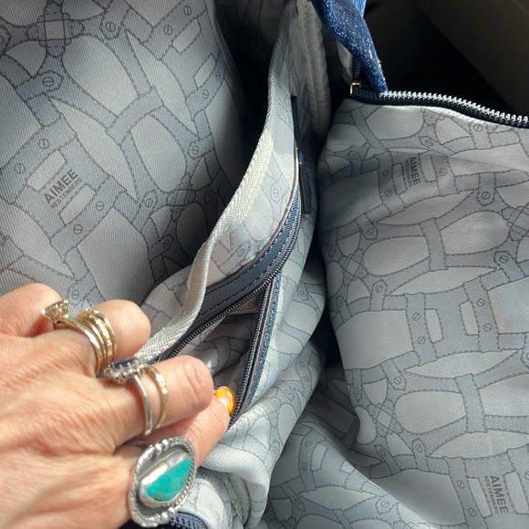 Aimee Kestenberg ~ Velvet Woodside Royal Blue ~ Backpack purse! - Picture 10 of 17